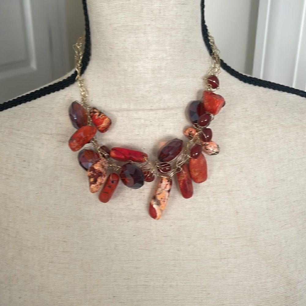 Beautiful stoned necklace purchased at an art fair.
